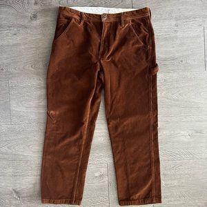 J Crew Wallace and Barnes Corduroy Painter Pant in Brown - 36w x 30l